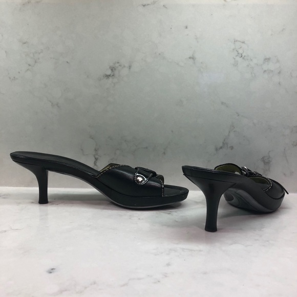 Cole Haan Black Kitten Heels - Picture 2 of 5